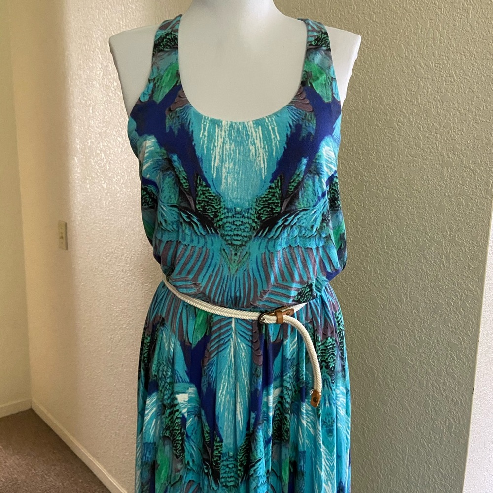 TART blue maxi long dress size small
